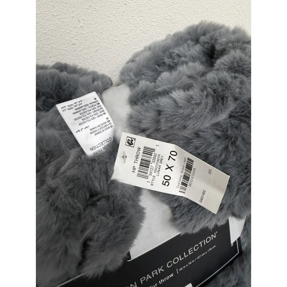 Hudson Park Collection Sheepskin Faux Fur Throw 50